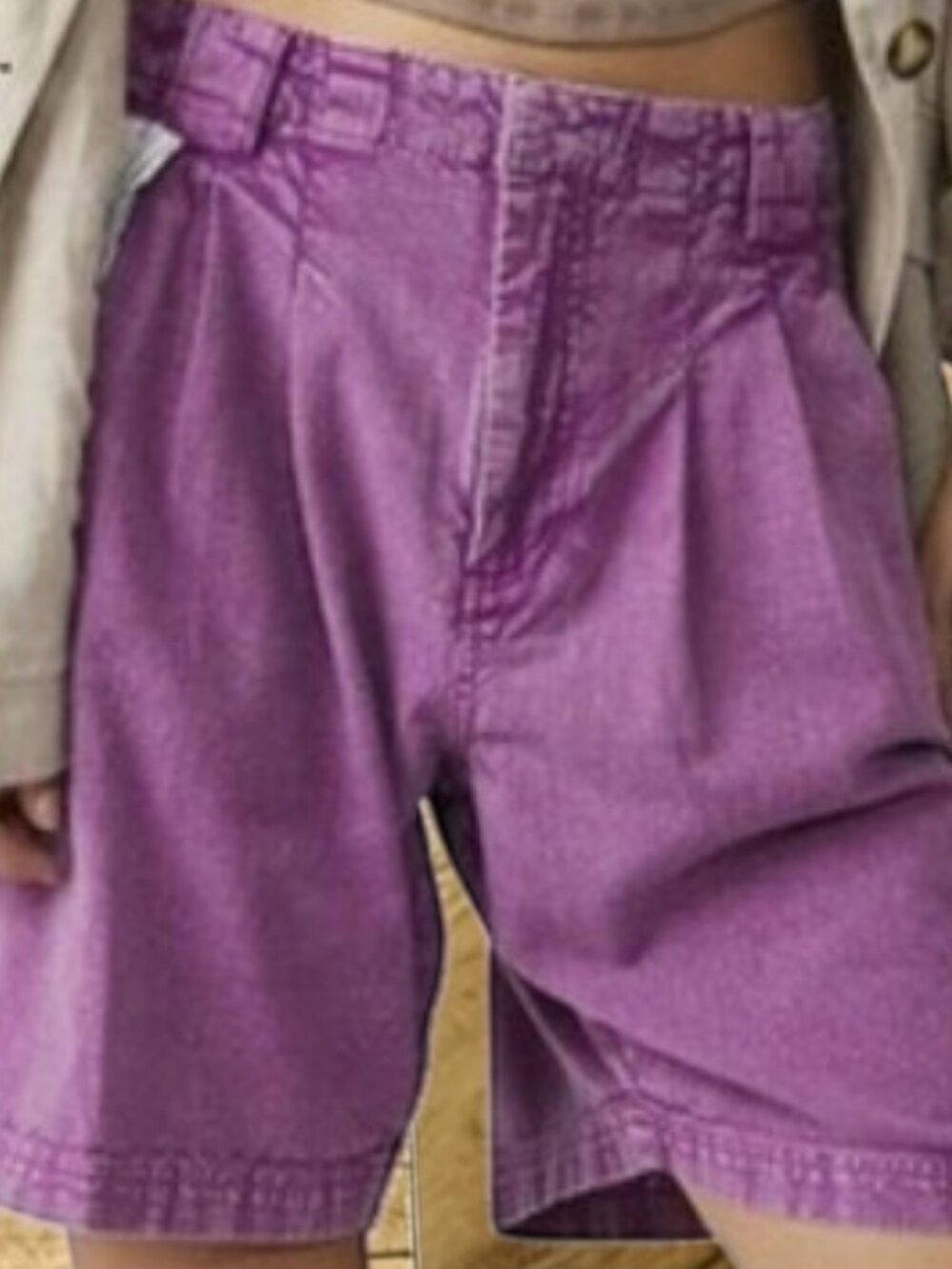 Free People Say So Trouser Shorts, Pink/Summer Bloom, Size 8, 100% Cotton, NWT - Picture 12 of 12